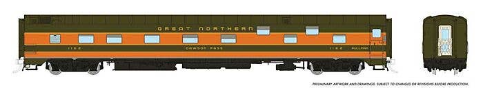 Rapido HO 101164 Duplex Sleeper, Super Continental Line, Great Northern