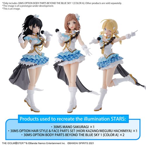 Bandai  2676313 30 Minutes Sisters The Idolmaster Option Body Parts Beyond The Blue Sky 1 Color A Model Kit