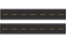 Easy Streets HO + N Roads EAS/3252032 Fresh Asphalt 10 inches Double Passing, N Scale