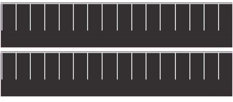 Easy Streets HO + N Roads EAS/3252440 Fresh Asphalt White Str. Park 1 lane, N Scale