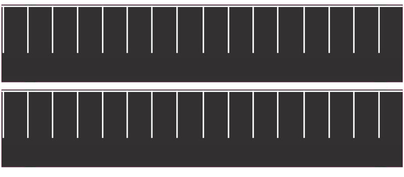 Easy Streets HO + N Roads EAS/3252440 Fresh Asphalt White Str. Park 1 lane, N Scale