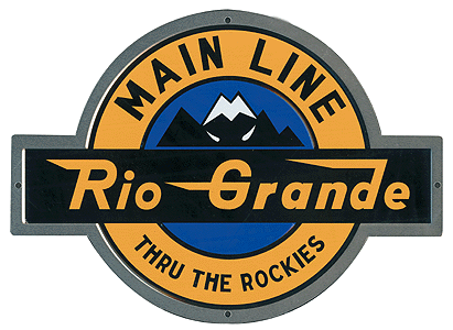 Microscale Industries 10022 Embossed Die-Cut Metal Sign -- Denver & Rio Grande Western, All Scales