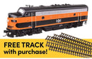 Walthers HO 21402 EMD F7A Locomotive ESU with WalthersTrack Code 83 Flex Track 5-Pack, Bessemer & Lake Erie