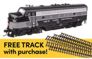 Walthers HO 21412 EMD F7A Locomotive ESU with WalthersTrack Code 83 Flex Track 5-Pack, New York Central