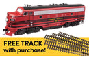 Walthers HO 11408 EMD F7A Locomotive Standard DC with WalthersTrack Code 83 Flex Track 5-Pack, Lehigh Valley