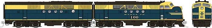 Rapido HO 53507 EMD FT A-B Set Locomotive, Atchison Topeka & Santa Fe