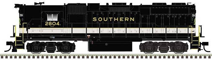 Atlas N 40005618 EMD GP38 High Nose with Dynamic Brakes Locomotive Master Silver, Southern Railway
