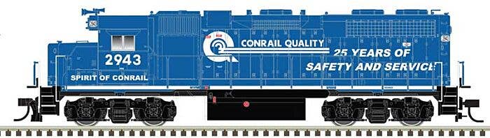 Atlas N 40005624 EMD GP38 Low Nose with Dynamic Brakes Locomotive Lok, Master Gold, Conrail