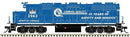 Atlas N 40005604 EMD GP38 Low Nose with Dynamic Brakes Locomotive Master Silver, Conrail