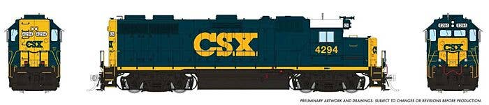 PREORDER Rapido HO 39518 EMD GP39 Locomotive, CSX