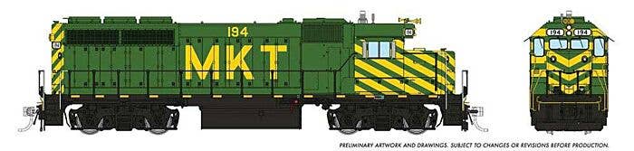 Rapido HO 40516 EMD GP40 Locomotive, Missouri-Kansas-Texas