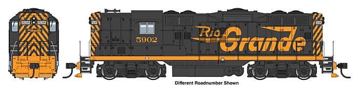 PREORDER Walthers Mainline HO 10496 EMD GP9 Phase II with High Hood Locomotive, Denver & Rio Grande Western
