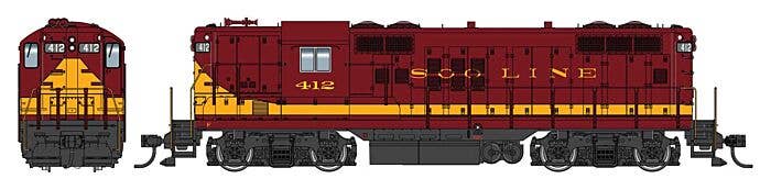 Walthers Mainline HO 10501 EMD GP9 Phase II with High Hood Locomotive, Soo Line