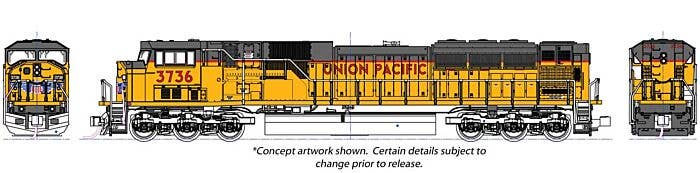 Kato N 1765625DCC EMD SD90/43MAC Locomotive, Union Pacific