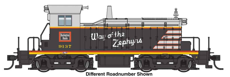PREORDER Walthers Mainline HO 910-19241 EMD SW1 Diesel Locomotive, Chicago Burlington & Quincy