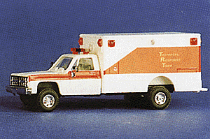 Trident Miniatures HO 90119 Emergency, Technical Response Team Unit with Chevrolet Pick-Up Cab