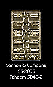 Cannon & Company HO 2035 Engine Step Set (Photo-Etched Brass), For Athearn SD40-2