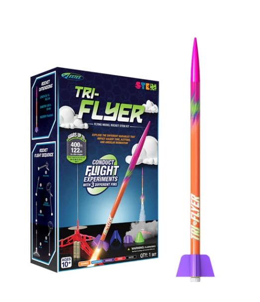 Estes Rockets 2024 0647 Tri-Flyer STEM kit launch set