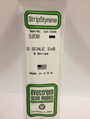 Evergreen Scale Models 1208 Styrene Strips -- 2 x 8", O Scale