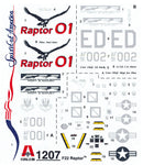 Italeri 1207 F-22 RAPTOR 1:72