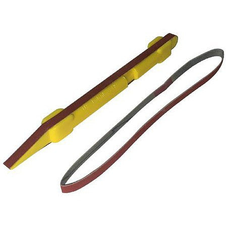 Excel 55725 Sanding Stick with 2 Belts, 400 Grit (yellow)