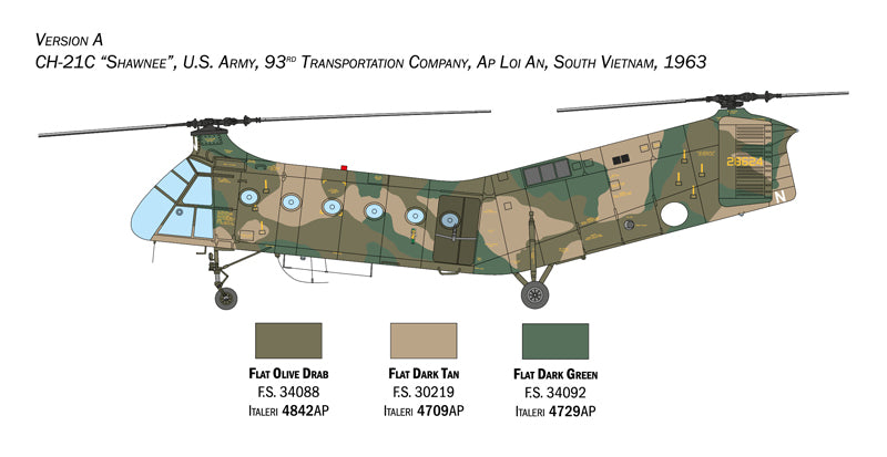 Italeri 2774 - SCALE 1 : 48 H-21C Flying Banana GunShip