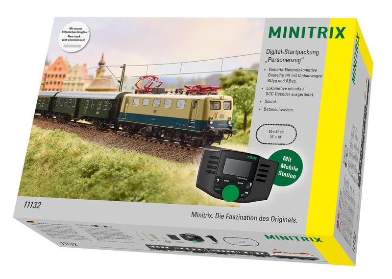 PREORDER Minitrix N 11132 Passenger Train Digital Starter Set, Deutsche Reichsbahn (DCC & Sound Equipped)