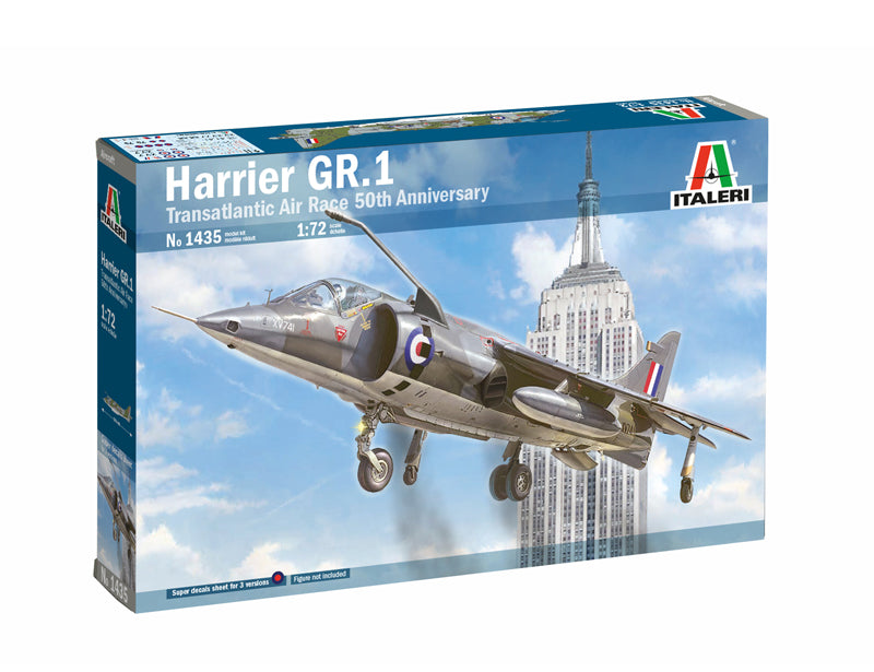 Italeri 1435 - SCALE 1 : 72 HARRIER GR.1 Transatlantic Air Race 50th Ann.