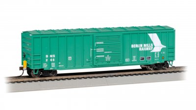 Bachmann HO 14911 50' Outside Braced Box Car with FRED, Berlin Mills