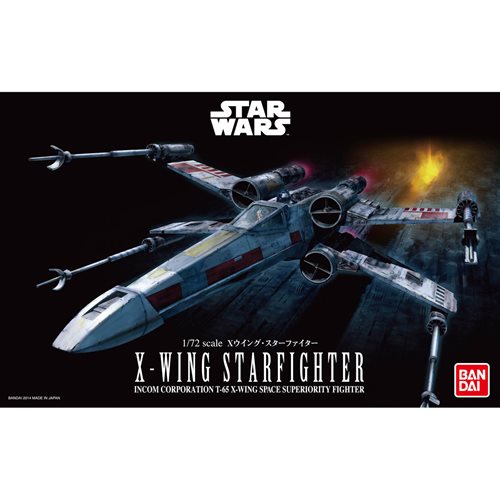 Bandai 2378837 Star Wars X-Wing Starfighter 1:72 Scale Model Kit