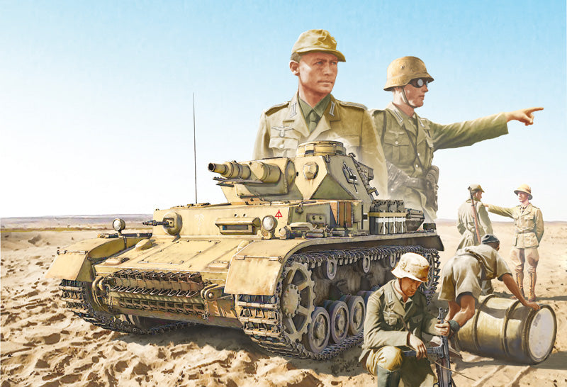 Italeri 6593 - SCALE 1 : 35 Pz.Kpfw.IV F1/F2/G With Afrika Korps Infantry