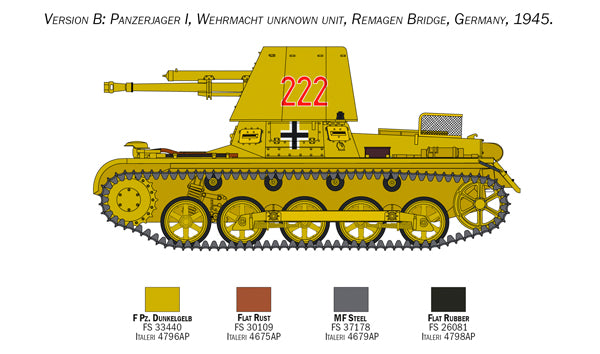 Italeri 6577 - SCALE 1:35 Panzerjäger I