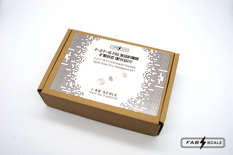 Fab Scale 1/48 F-2 F-16 F110 Afterburner & Exhaust Nozzles Open Form?(For Hasegawa Kit)
