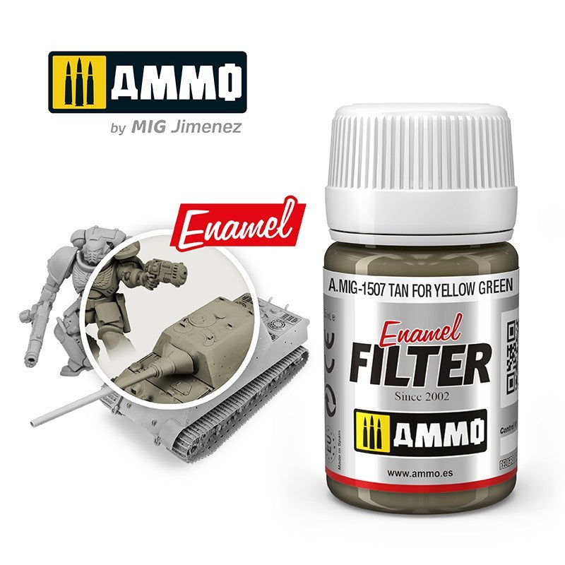 Ammo Mig 1507 TAN/YLLO GRN ENAMEL FILT