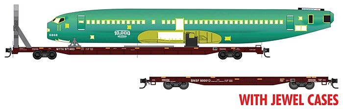 PREORDER Micro-Trains N 983 02 276 Flat Car with Fuselage Burlington Northern Santa Fe (2) | 113.95