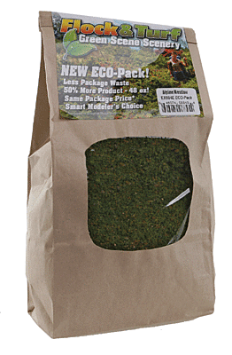 Scenic Express 884E Flock & Turf Ground Cover ECO Pack Bag, Alpine Meadown Blend 48oz 1.4l