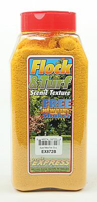 Scenic Express EX872B Flock & Turf, Scenic Foams & Ground Textures, Autumn Tones, 32 Ounces, Aspen Yellow, Fine