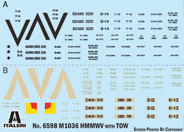 Italeri 6598 - SCALE 1 : 35 HMMWV M1036 TOW Carrier