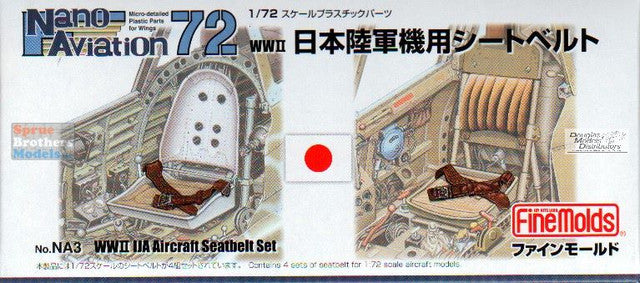 FineMolds 1/72 IJA Aircraft Seatbelt Set