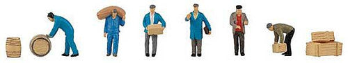 Faller HO 151609 Forwarding Workers with Packages & Barrels (6)