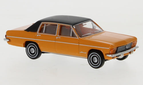 Brekina Automodelle 20725 1969-1977 Opel Admiral - Assembled -- Orange, Black, HO Scale