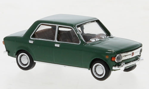 Brekina Automodelle 22537 1969 Fiat 128 - Assembled -- Green, HO Scale