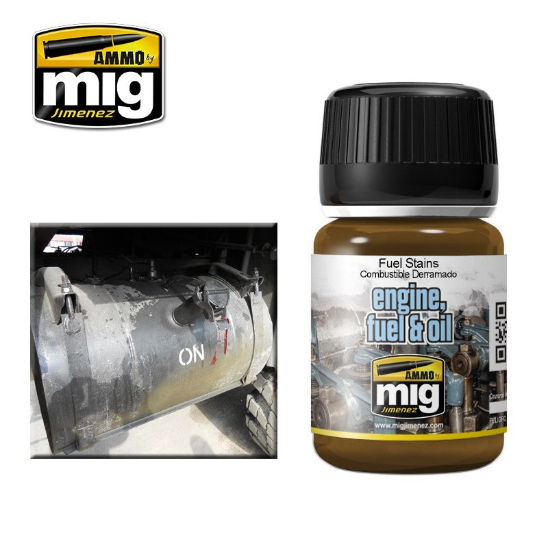 Ammo Mig 1409 FUEL STAINS ENAMEL EFFECT