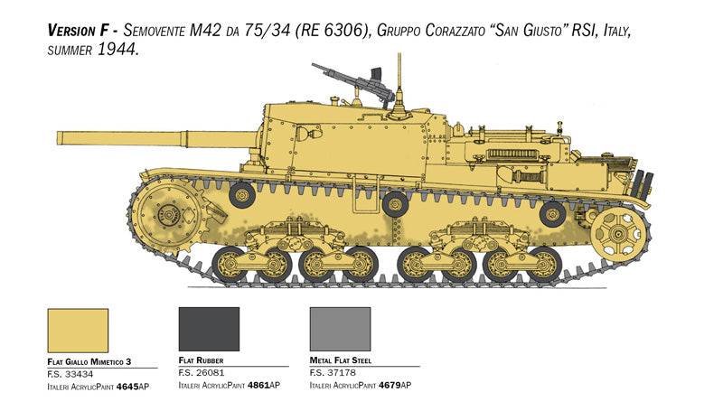 Italeri 6584 - SCALE 1 : 35 Semovente M42 da 75/34