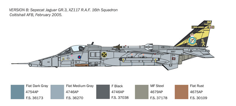 Italeri 1459 - SCALE 1 : 72 Jaguar GR.1/GR.3 RAF