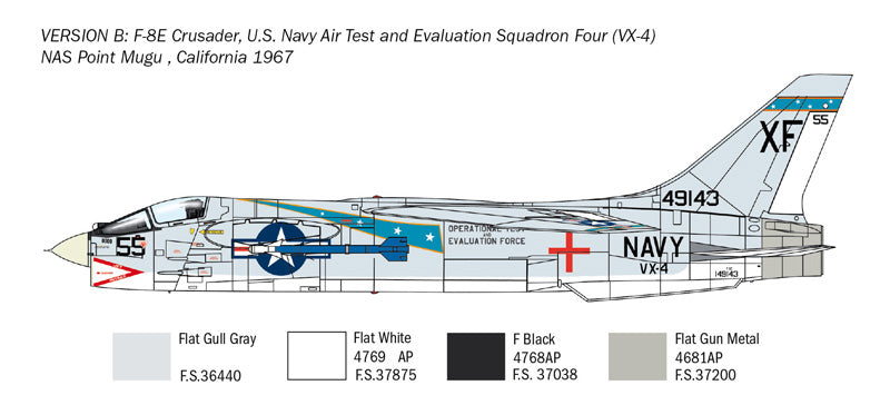 Italeri 1456 - SCALE 1 : 72 F-8E Crusader