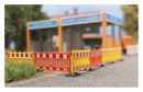 PREORDER Busch HO 1108 Barrier / Fence Ornge/Yel