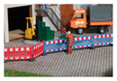 PREORDER Busch HO 1109 Barrier / Fence Blue/Red