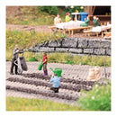 PREORDER Busch HO 79942 Hot Coals, Action Set, Includes 2 Figures, Wheelbarrow, Hand Tools, 2 Sacks, Coal Material