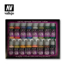 Vallejo Acrylic Paints 72290 Extra Opaque Colors Paint Set (16-Pack)